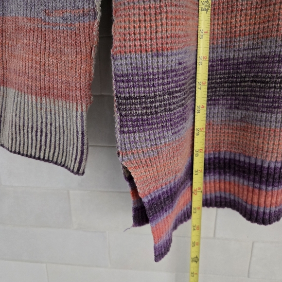 Anthropologie Daily Practice Franconia Half Zip Knit Tunic Sweater Pink Purple S - Picture 6 of 6